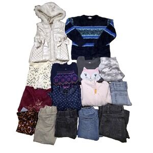 EUC‎ HUGE Lot Of Girls 15 Pics Mix Brand FALL/WINTER Clothe  Size 4-5T  SUMMER